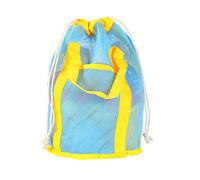 Strandspielzeugtasche Kind Mesh Kid Sand Lagerung Große Kapazität Handtasche für Kinder Frauen und Mädchen Große Kapazität Handtasche Mesh Eimer Muscheln Lagerung