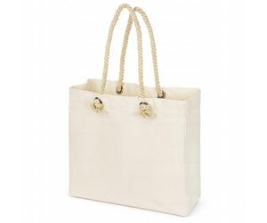 STRANDTASCHE 42x14x14x38 cm – BAUMWOLLTASCHE 280g, EINKAUFSTASCHE & UNIVERSELL