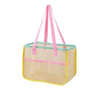 Strandtasche, Netz-Tragetasche für Damen, sanddicht, große Tasche, Aufbewahrung, Organizer, Reisezubehör für Handtücher, Kinderspielzeug, Lebensmittel, Urlaub, Pool, Outdoor-Markt