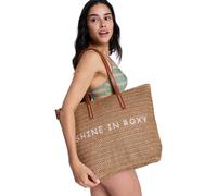 Strandtasche ROXY "In The Tropics", Damen, braunie, Obermaterial: 100% Papier;, Taschen Strandtasche (97721513-0) braunie