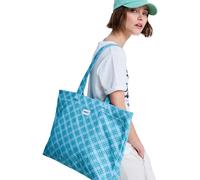 Strandtasche ROXY "Sweeter Than Honey", Damen, blau (katydid as if plaid), Baumwolle, Taschen Strandtasche (85849739-0) katydid as if plaid