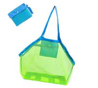 Strandtasche Strandspielzeug Tasche-Sandspielzeug Netztasche Große Strandtasche Grün Aufbewahrungstasche für Strand Wasserspielzeug Familie Urlaub (Grün)