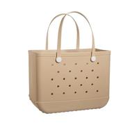 Strandtasche Wasserdicht Waschbare Strapazierfähige Offene Tragetasche Sanddicht Tasche Silikon EVA Tote Bag Outdoor Reisetaschen Weekender Handtaschen für Sport, Pool, Fitnessstudio,Shopper