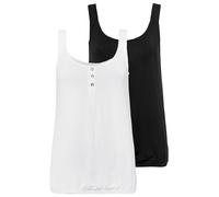 Strandtop LASCANA Gr. 48/50, beige (creme, schwarz) Damen Tops (98066844-48) creme, schwarz