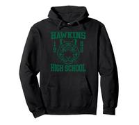 Stranger Things 1986 Tigers Hawkins High School Pullover Hoodie, Unisex für Erwachsene, Schwarz, XL