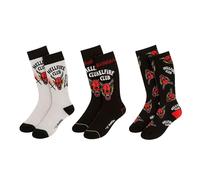 Stranger Things 3er-Pack Socken für Damen und Herren | Set mit bedruckten Strümpfen mit ikonischen Designs der Serie
