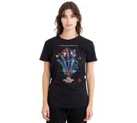 Stranger Things Damen Hellfire Poster Ladies Shirt, Black, Schwarz, M EU