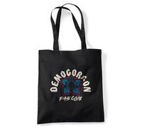 Stranger Things Demogorgon Fan Club Mehrweg-Einkaufstasche, Schwarz