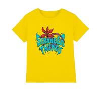 Stranger Things Demogorgon Sketch Kids T Shirt, Yellow, 9-11