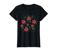 Stranger Things Demogorgon Stechpalmenmuster T-Shirt, Damen, Schwarz, M