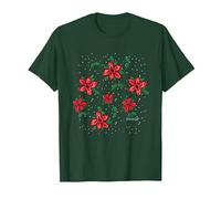 Stranger Things Demogorgon Stechpalmenmuster T-Shirt, Herren, Waldgrün, M