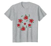 Stranger Things Demogorgon Stechpalmenmuster T-Shirt, Kinder, Grau Meliert, 152