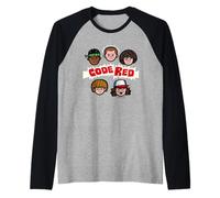 Stranger Things Dustin & Co Code Rot Raglan