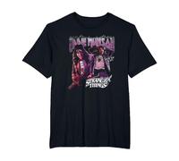 Stranger Things Eddie Munson Homage 86 T-Shirt, Herren Große Größen, Schwarz, 5X Tall