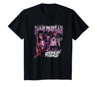 Stranger Things Eddie Munson Homage 86 T-Shirt, Kinder, Schwarz, 128
