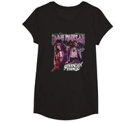 Stranger Things Eddie Munson Homage 86 T-Shirt, Mädchen, Schwarz, XS