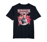 Stranger Things Eleven Lightning Poster T-Shirt, Herren Große Größen, Schwarz, 2X Tall