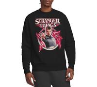 Stranger Things Eleven Lightning Poster Unisex Sweatshirt, Black, XX-Large