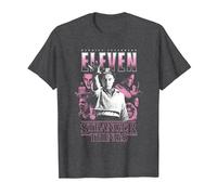 Stranger Things Eleven Poster T-Shirt, Herren, Anthrazit Meliert, S