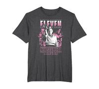 Stranger Things Eleven Poster T-Shirt, Herren Große Größen, Anthrazit Meliert, 2X Tall