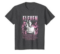 Stranger Things Eleven Poster T-Shirt, Kinder, Anthrazit Meliert, 128