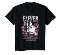 Stranger Things Eleven Poster T-Shirt, Kinder, Schwarz, 140