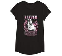 Stranger Things Eleven Poster T-Shirt, Mädchen, Schwarz, S