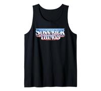 Stranger Things episches Text-Logo im Retro-Look der 80er Tank Top