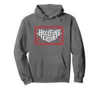 Stranger Things Gothic Text Hellfire Club Pullover Hoodie, Unisex für Erwachsene, Anthrazit, L