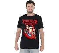 Stranger Things Hawkins Heroes Poster Männer T-Shirt schwarz XL