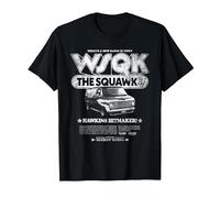 Stranger Things Hawkins Hitmaker WSQK Back T-Shirt, Herren, Schwarz, L