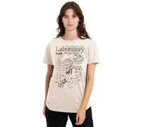 Stranger Things Hawkins Lab Mono Damen T-Shirt, Natur, M