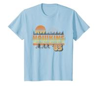 Stranger Things Hawkins Retro 85 T-Shirt, Kinder, Himmelblau, 140