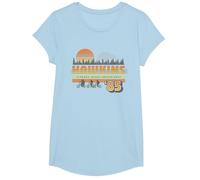 Stranger Things Hawkins Retro 85 T-Shirt, Mädchen, Himmelblau, M