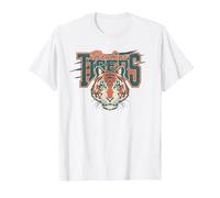 Stranger Things Hawkins Tigers Scratch T-Shirt, Herren, Weiß, 6XL