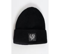 Stranger Things - Hellfire Black - Beanie - Schwarz - Onesize - 100% Polyacryl,Strickwaren Schwarz Onesize