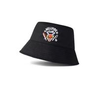 Stranger Things Hellfire Club Schwarzer Fischerhut | Unisex Retro-Kopfbedeckung für Freizeitkleidung | Fernsehserien-Merchandise | Sonnenschutzzubehör für Erwachsene | Hut im klassischen Stil