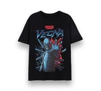 Stranger Things Herren T-Shirt | Erwachsene Vecna Kurzarm Grafik Tee in Schwarz | Alternatives Kunstwerk Dungeons & Dragons Schurkenbekleidung Oberteil | Netflix TV-Serien Merchandise Geschenk