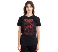 Stranger Things Mindflayer Group Horror Movie Poster Damen T-Shirt, Schwarz, S