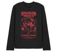Stranger Things Mindflayer Group Horror Movie Poster Unisex Langarm T-Shirt, Schwarz, XXL