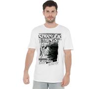 Stranger Things Newspaper Vecna Unisex T-Shirt, Weiß, L