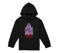 Stranger Things Pink Glow Group Youth Kids Boy Girls Pull-Over Hoodie, Athletic Heather, 12-13
