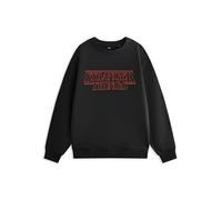 Stranger Things Schwarzes Unisex-Sweatshirt mit Rundhalsausschnitt Aufdruck | Fanartikel zur klassischen Fernsehserie