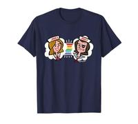 Stranger Things Scoops Ahoi Steve & Robin Rainbow Pride T-Shirt