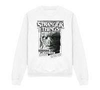 Stranger Things Season 5 - Newspaper Vecna Sweatshirt weiß in M