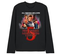 Stranger Things Season Five Poster Unisex Long Sleeve T Shirt, Black, Large