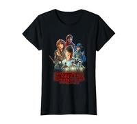 Stranger Things Season One Poster T-Shirt, Damen, Schwarz, XL