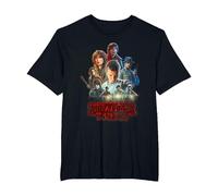 Stranger Things Season One Poster T-Shirt, Herren Große Größen, Schwarz, 3X Tall
