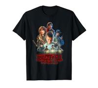 Stranger Things Season One Poster T-Shirt, Herren, Schwarz, 4XL