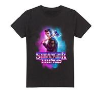 Stranger Things Steve Harrington - Metall Burst T-Shirt schwarz in S